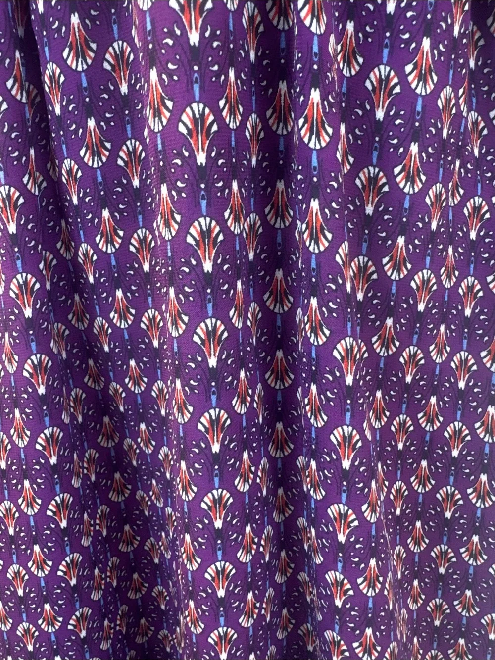 NWOT Max Studio Purple Floral Fan Balloon Sleeve A-Line Dress MED never worn - Picture 10 of 16